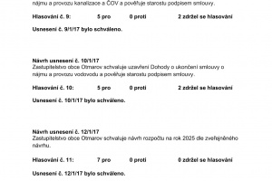 Usnesení ze zasedání Zastupitelstva obce Otmarov - 10.12.2024 (3)